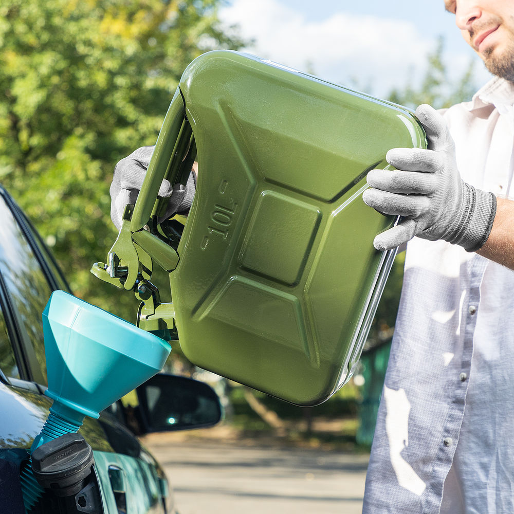 Канистра для ГСМ, металлическая, 10 литров Stels (53144)