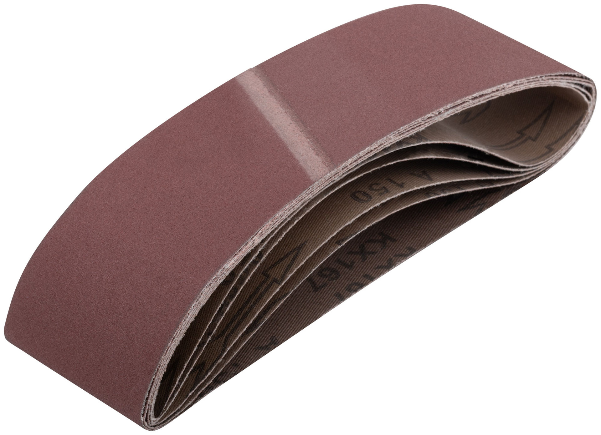 Ленты шлифовальные бесконечные, водостойкие, на тканевой основе, 5 шт., 75х533 мм Р 150 (39697)