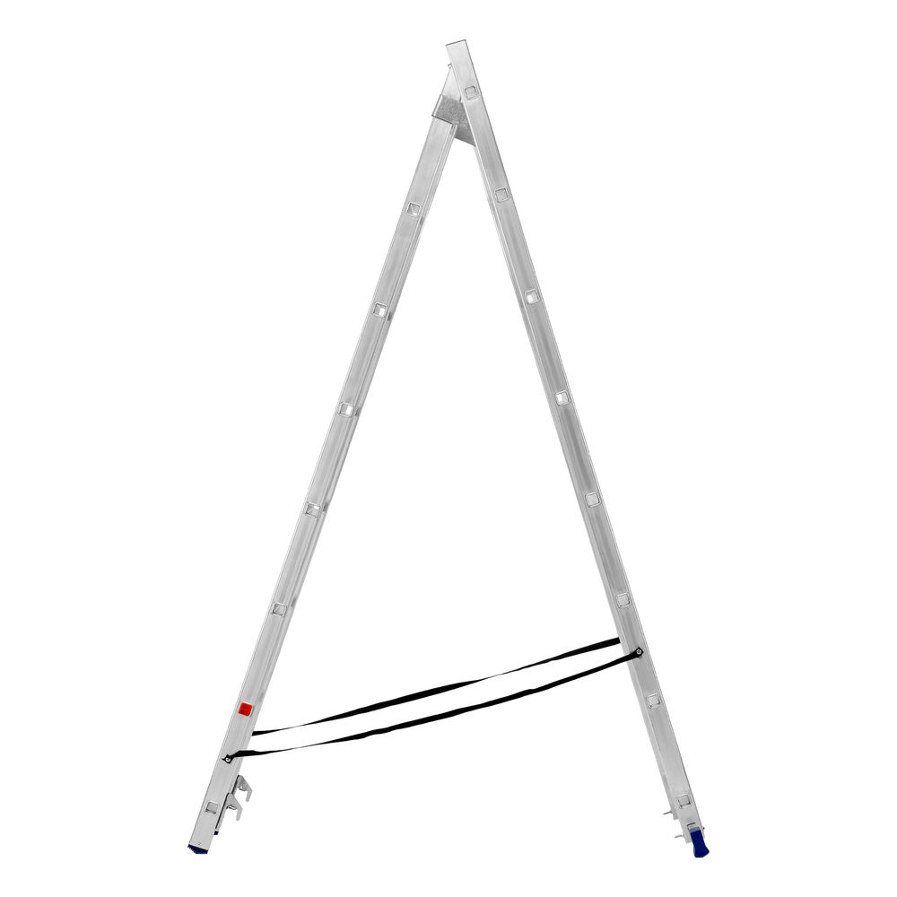 Лестница, 2 х 8 ступеней, алюминиевая, двухсекционная, Сибртех (97908)