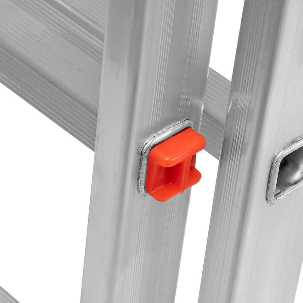 Лестница, 3 х 11 ступеней, алюминиевая, трехсекционная, Сибртех (97821)