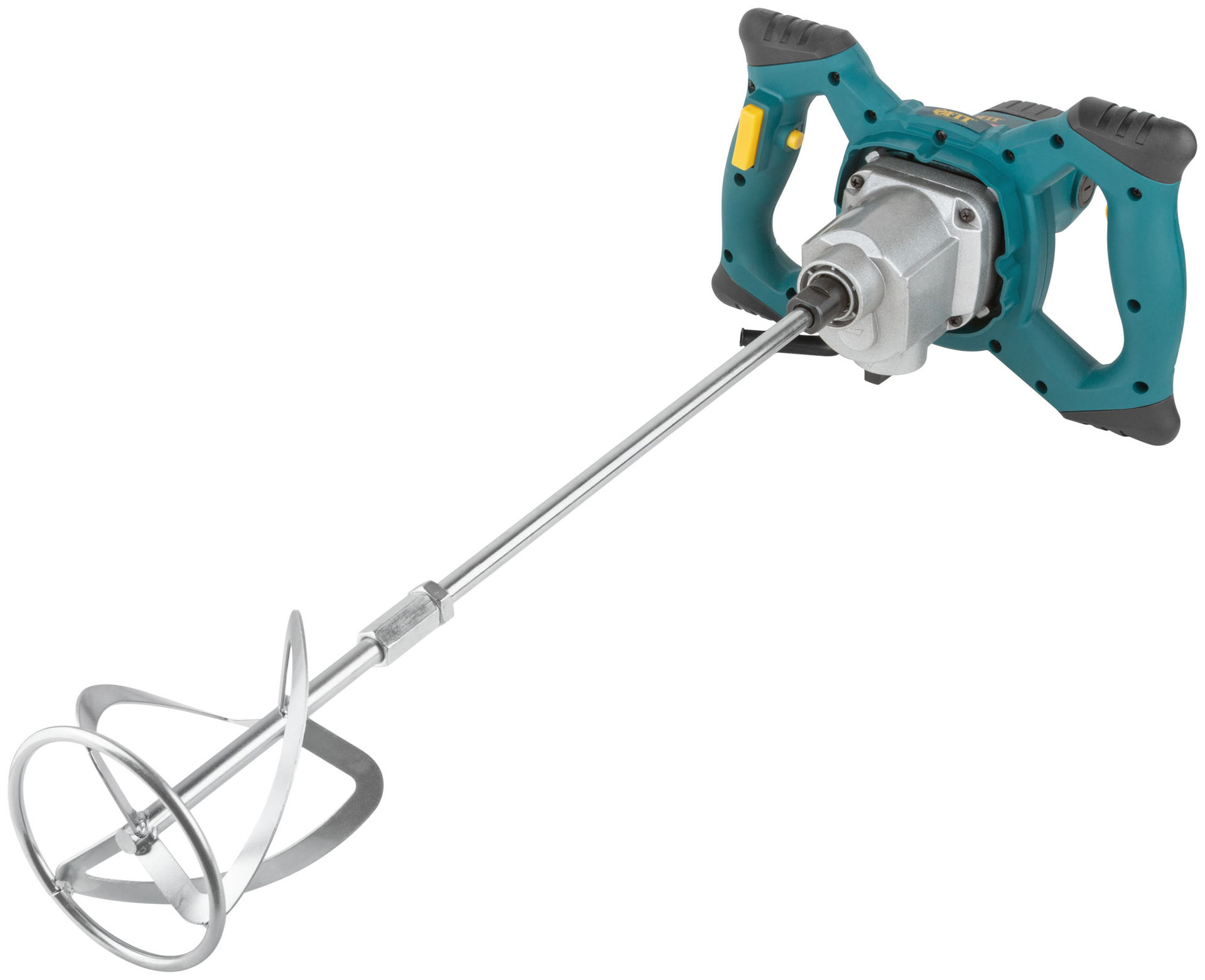 Миксер 1200 Вт; 0-580 / 0-800 об/мин; 50 Нм; 100 л; двухскоростной, металл.корпус, рез.накл.; коробка (80039)