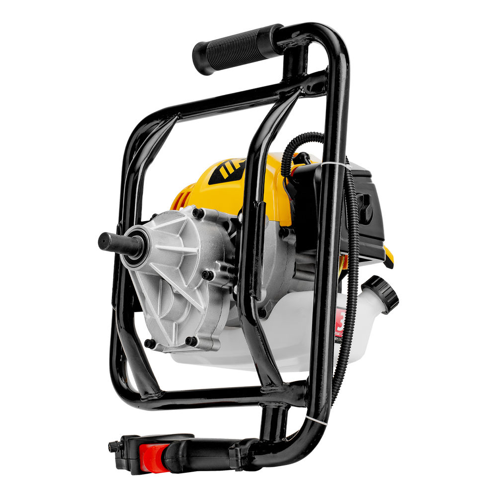 Мотобур DX-52, объем двигателя 52 см3, соединение 20 мм, без шнека Denzel (56001)