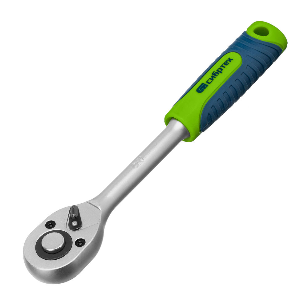 Набор инструментов, 1/2, 1/4, пластиковый кейс 76 предметов Сибртех