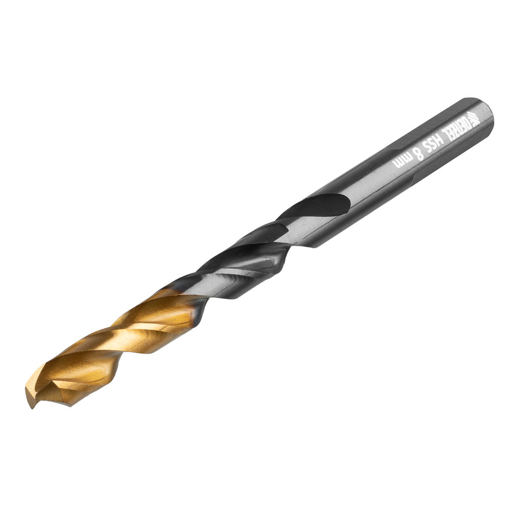 Набор сверл по металлу, 1-13 мм, HSS-Tin, Golden Tip, 25 шт Denzel (72323)