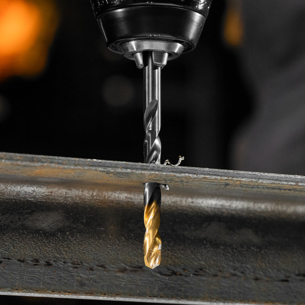 Набор сверл по металлу, 2-8мм, Р6М5К8-TiN, Golden Tip, 6 шт Denzel (723004)