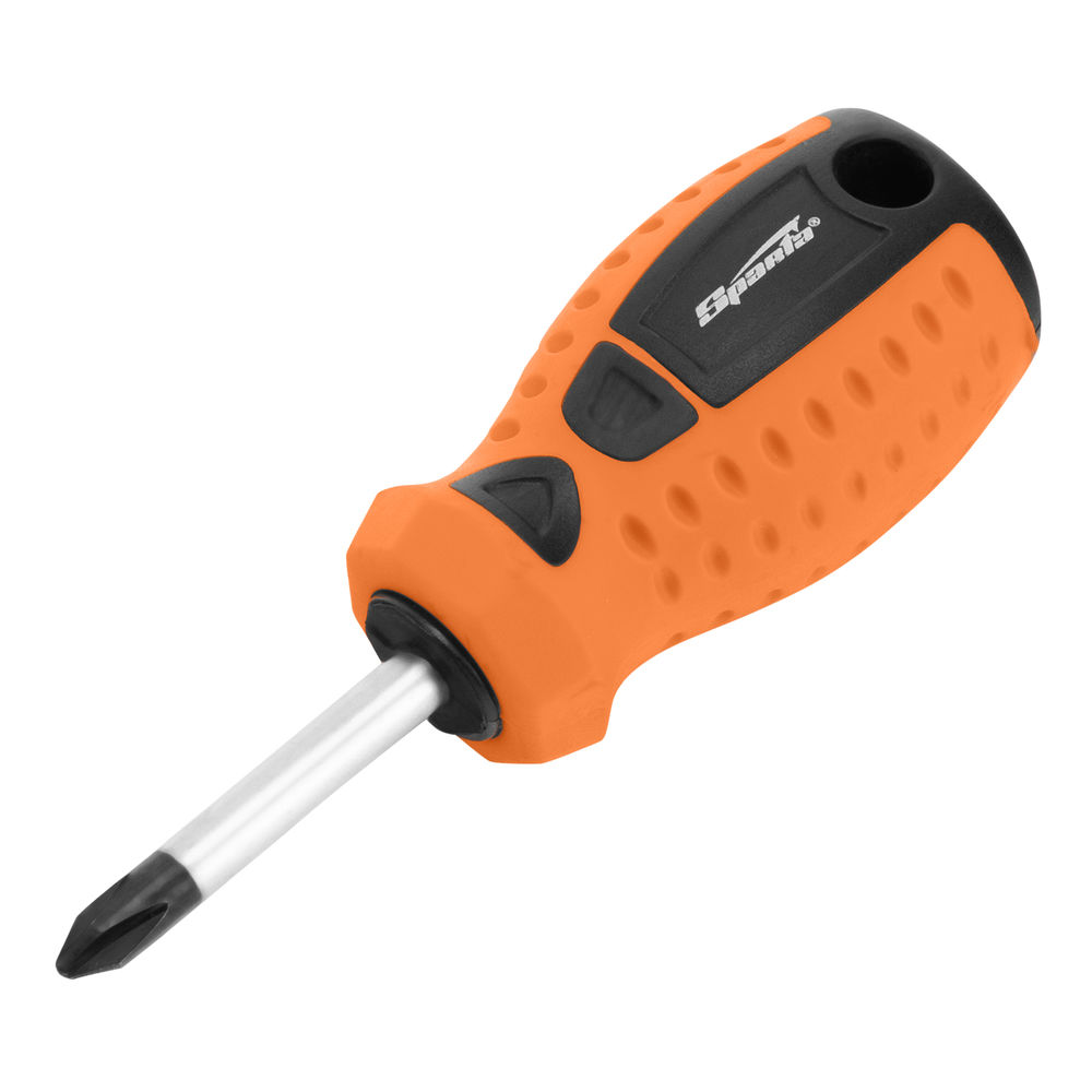 Отвертка Point, PH2 х 38 мм, CrV, двухкомпонентная рукоятка Sparta