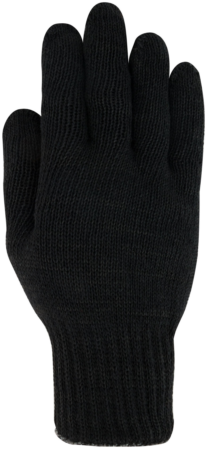 Перчатки вязаные утепленные, полушерстяные, двойной вязки (3 нити) (12500)