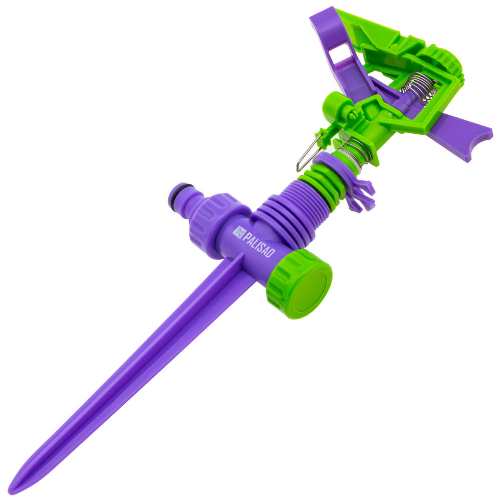 Разбрызгиватель, АБС-пластик, импульсный, с регулировкой угла горизонт распыления до 26 м Palisad (65415)