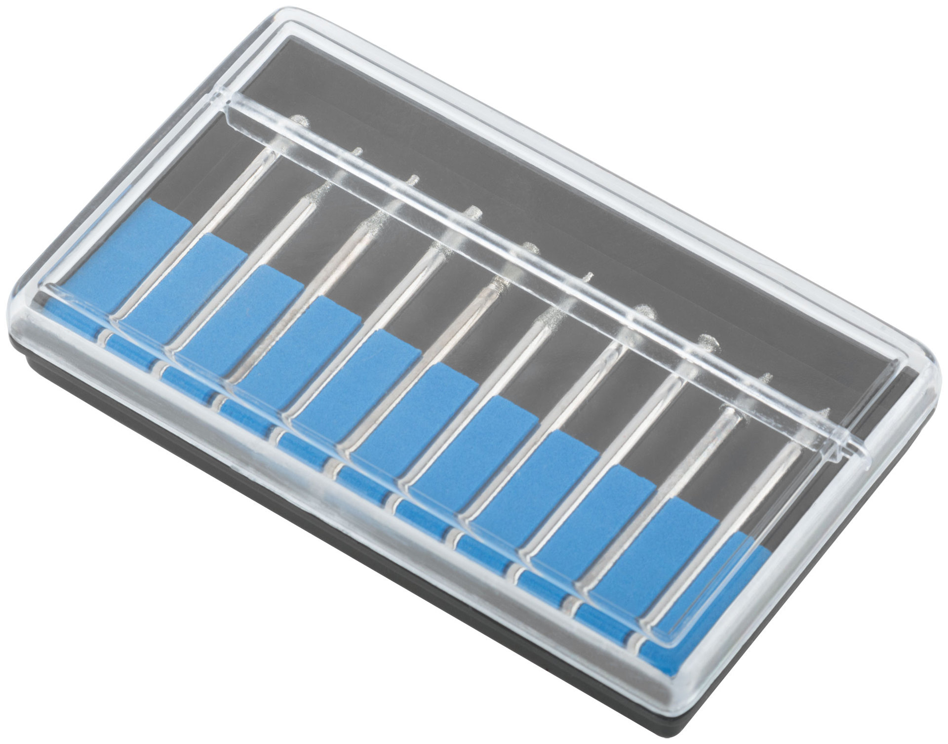 Шарошки, усиленная сталь с алмазным напылением, штифт диам. 3 мм, 10 шт. (36479М)