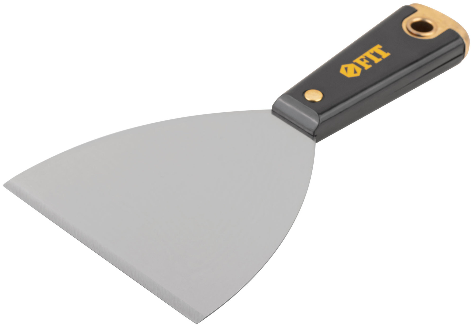 Шпатель для удаления ржавчины Профи, толщ. лезвия 1 мм, пластик.ручка с метал.бойком 4 (100 мм) (06410)