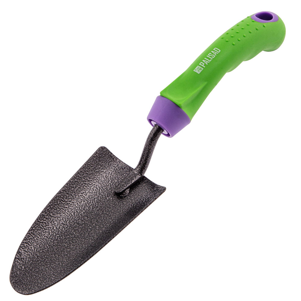 Совок посадочный узкий, 65 х 300 мм, стальной, обрезиненная эргономичная рукоятка, Era, Palisad (62647)