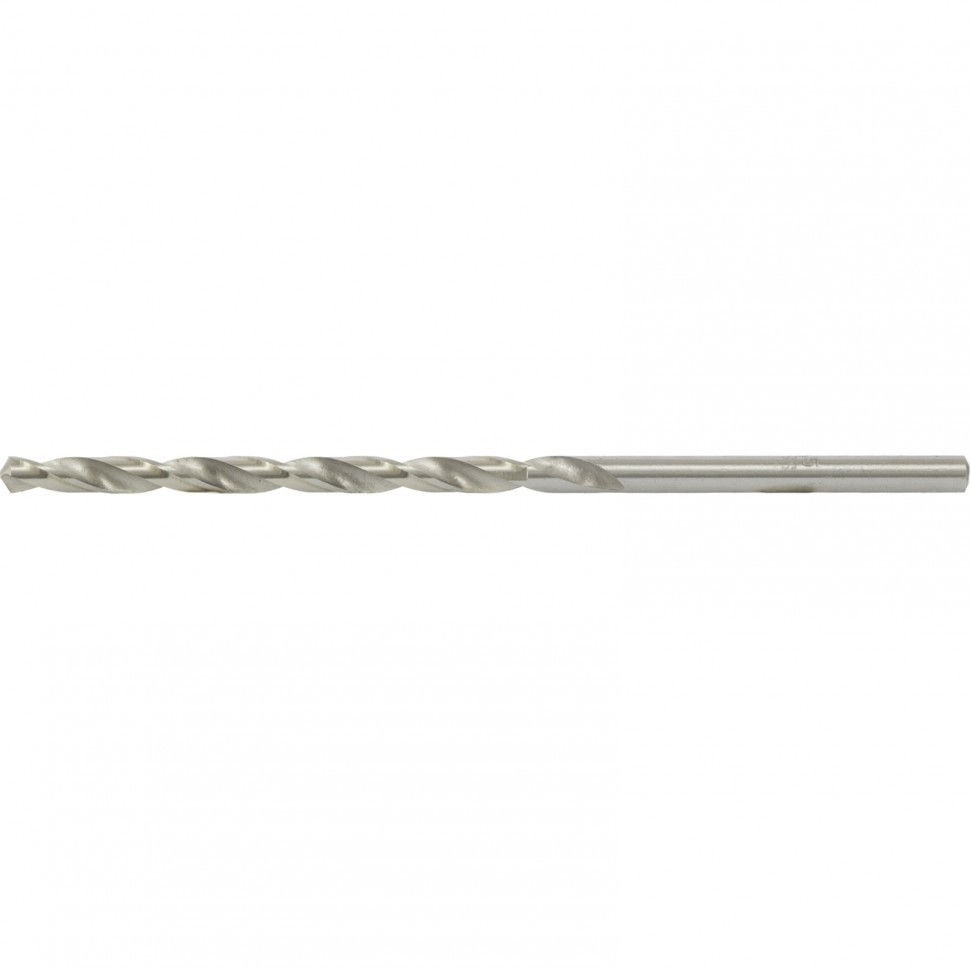 Сверло по металлу, 6 х 139 мм, полированное, удл, HSS, 10 шт, цилиндрический хвостовик Matrix
