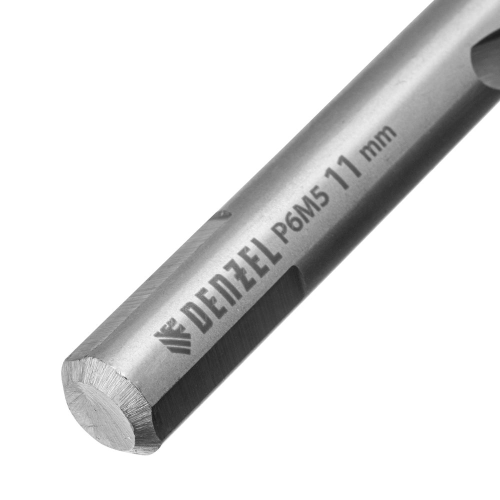 Сверло спиральное по металлу 11 x 142 мм, Р6М5, Golden Tip Denzel (718243)