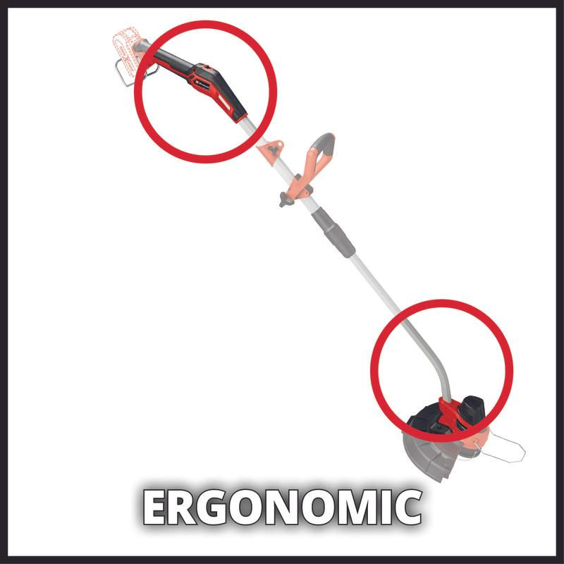 Триммер аккумуляторный Einhell PXC GE-CT 18/33 Li,18В,33см,2 скор,леска,изогн.рукоятка,без АКК и ЗУ (3411270)