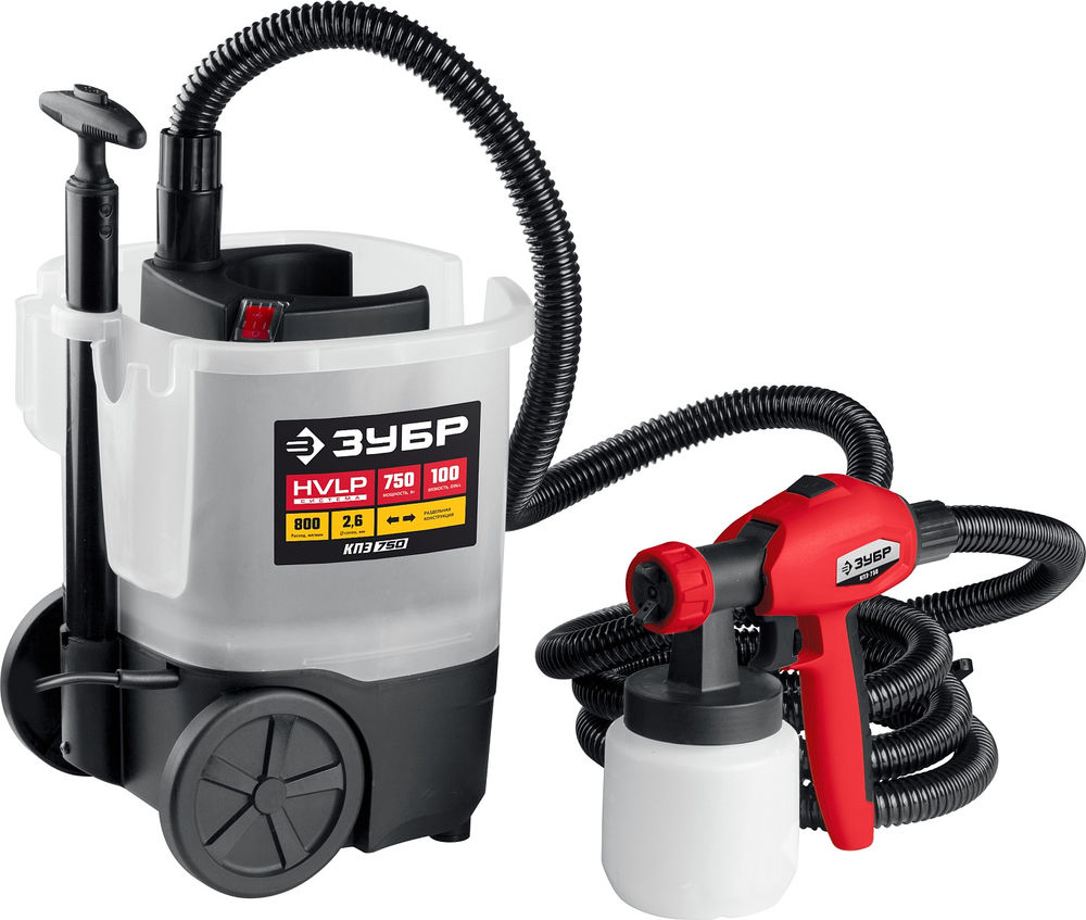 Краскопульт электрический воздушный 750 Вт ЗУБР КПЭ-750