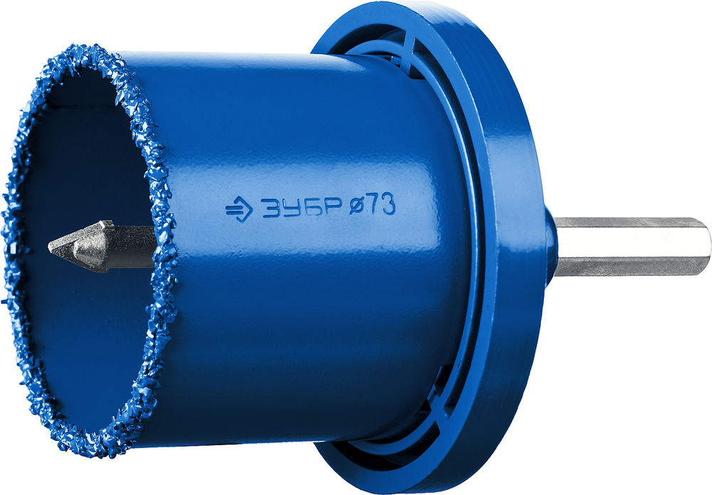 Набор кольцевых коронок 8 шт, d 33, 53, 67, 73, 83 мм, карбид-вольфрамовое нанесение ЗУБР Профессионал 33350-H8_z01