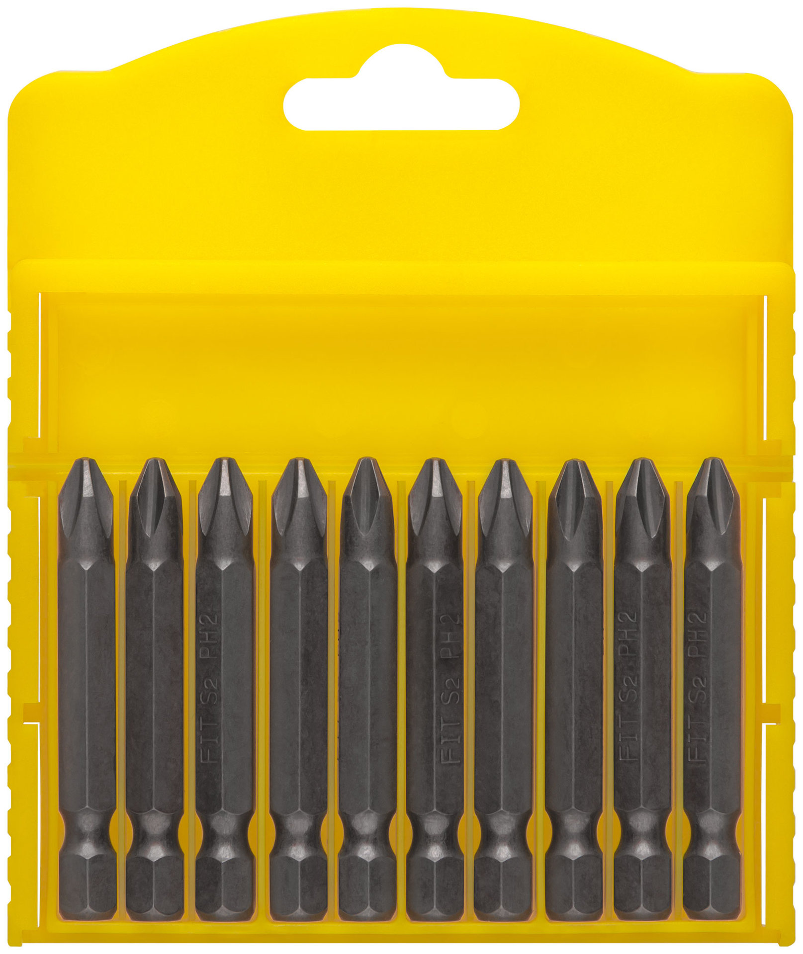 Биты сталь S2, Профи, односторонние 50 мм PH2, 10 шт. (56707)