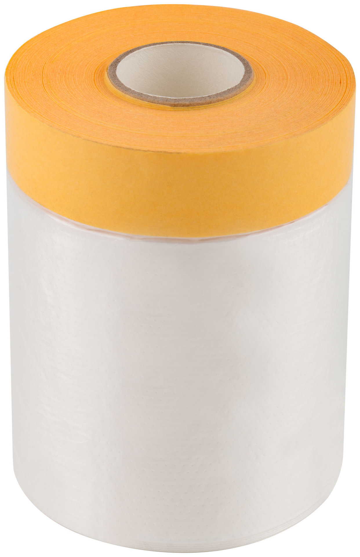 Укрывная пленка с золотистой малярной лентой, статически заряжена, 7 мкр., 55 см х 33 м, Clever Cover, 30-7114