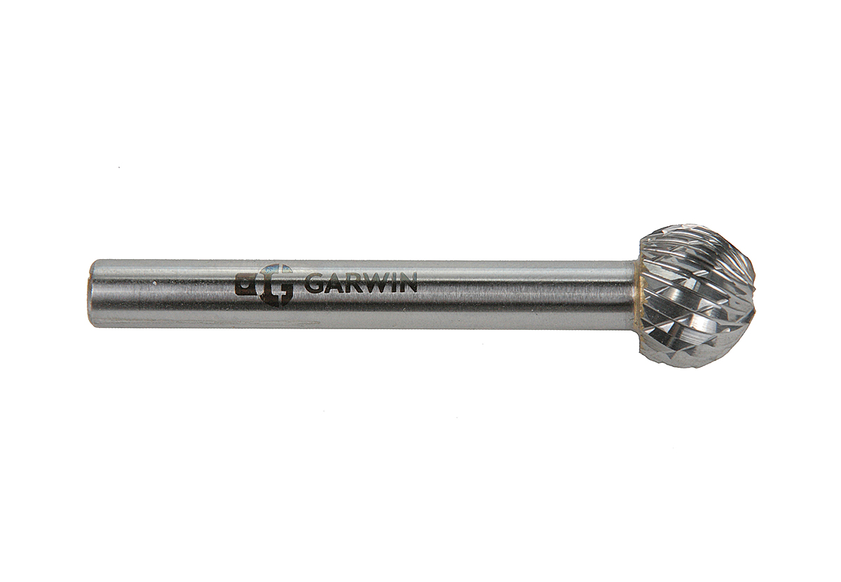 Борфреза сферическая 12x10x55 мм, VHM, DC, форма D (серия 900585) GARWIN INDUSTRIAL 900585-121055