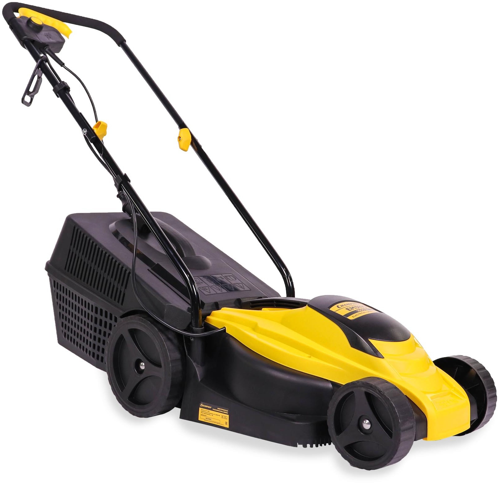 Газонокосилка эл. CHAMPION EM3110 (1 кВт пласт.травосб. 30л ширина 320мм 20-60мм, 6,8кг) (EM3110)