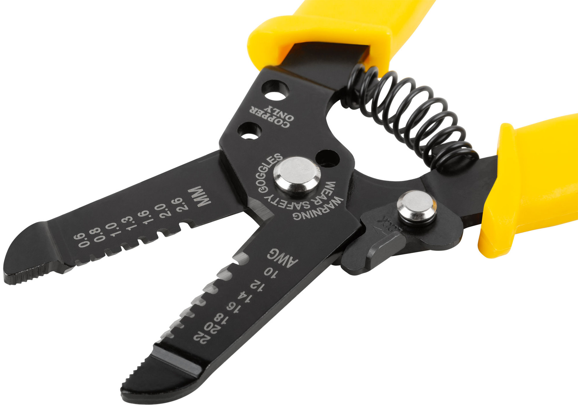 Клещи для снятия изоляции, диаметр проводов 0,6-2,6 мм, Профи, пластиковая ручка 170 мм (60020)