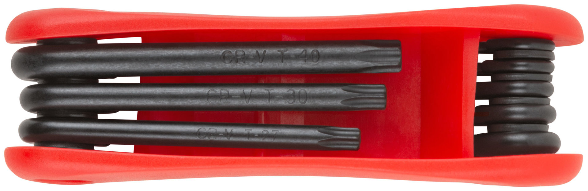 Ключи TORX 8 шт. CrV Т9-Т40 складные, пластиковый держатель