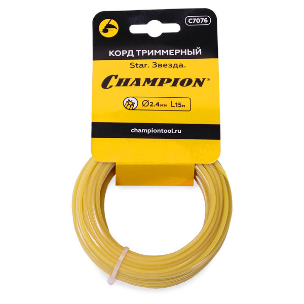 Корд трим.CHAMPION Star 2.4мм* 15м (звезда) в мотке (C7076)