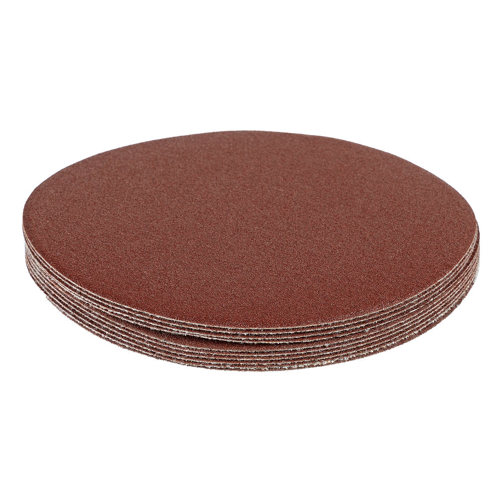 Круг абразивный на ворсовой подложке под липучку, P 180, 125 мм, 10 шт Matrix (73865)