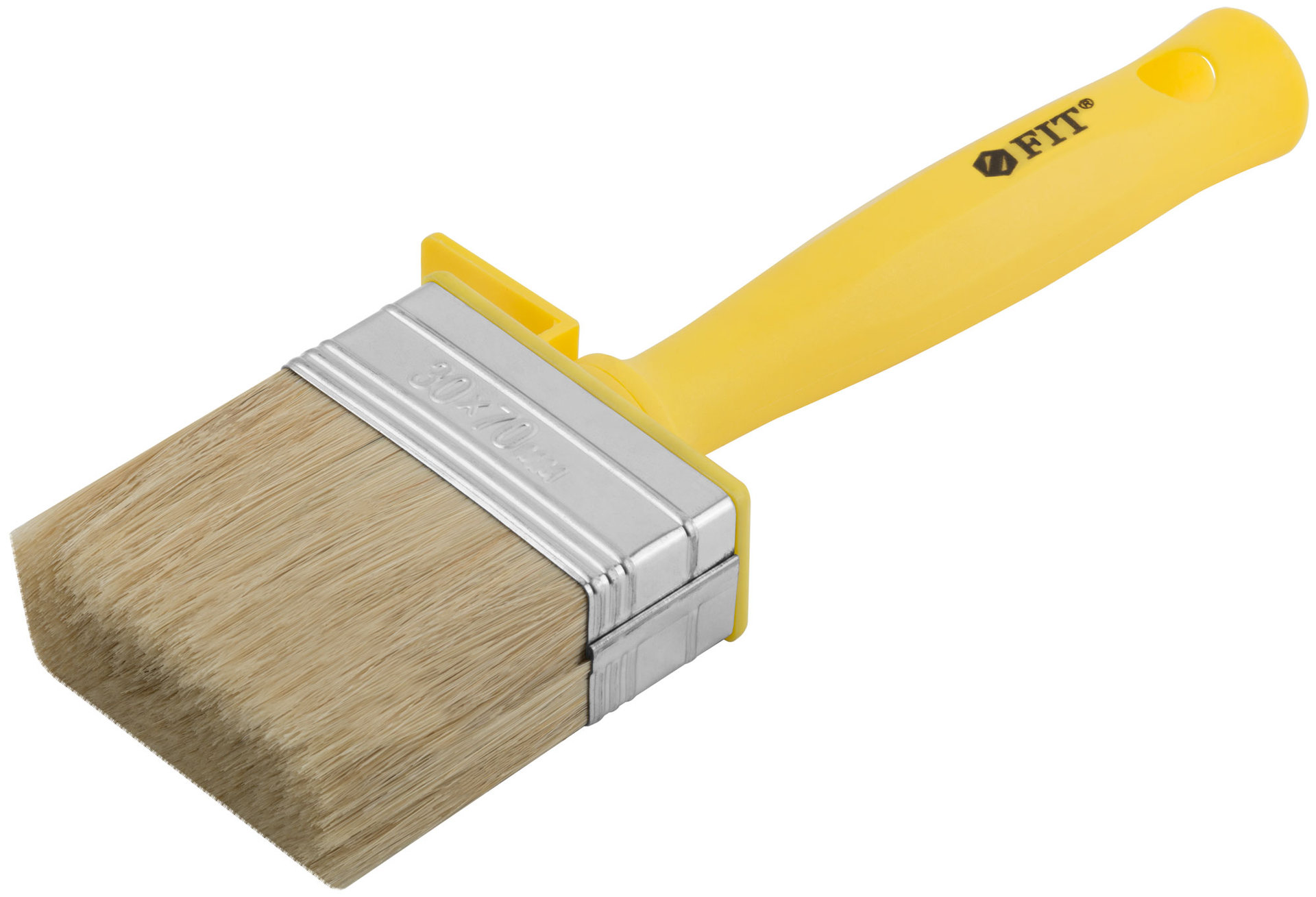 Макловица, натур.светлая щетина, пластиковый корпус, полая ручка, мини 30 х 70 мм (01641)