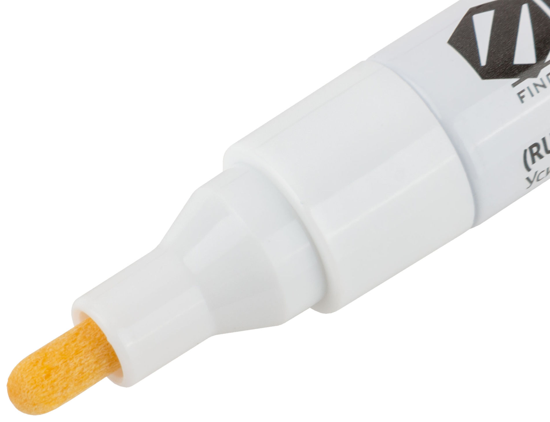 Маркер строительный с жидким красящим составом, алюминиевый корпус, белый (04351)