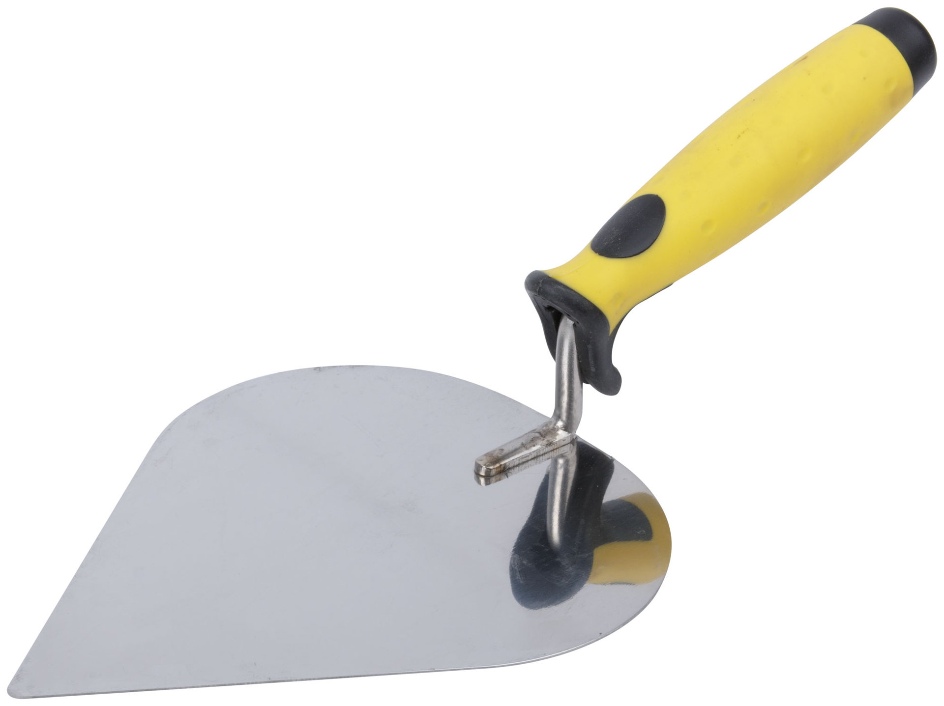 Мастерок нержавеющий, мягкая ручка, Профи, штукатура 190 мм (05075)