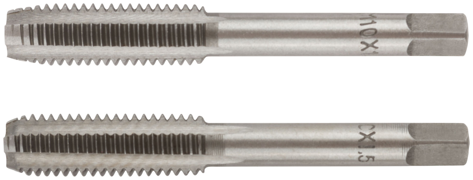 Метчики метрические, легированная сталь, набор 2 шт. М10х1,5 мм