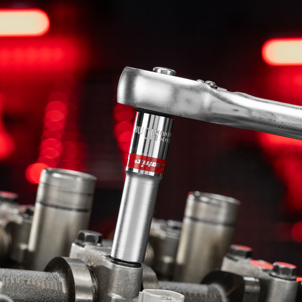 Набор удлиненных торцевых головок 3/8, 6 гранные, CrV, 8-19мм, 10 штук Matrix