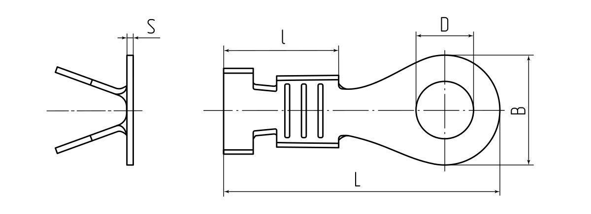 Наконечник кольцевой неизолированный НК 1.5-4 (КВТ) (85672)