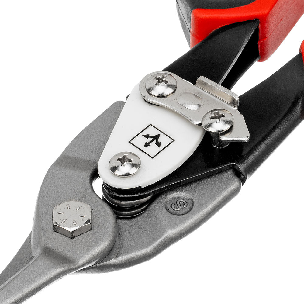 Ножницы по металлу, 250 мм, прямой рез, сталь CRMO, двухкомпонентные рукоятки, PRO Matrix (78322)