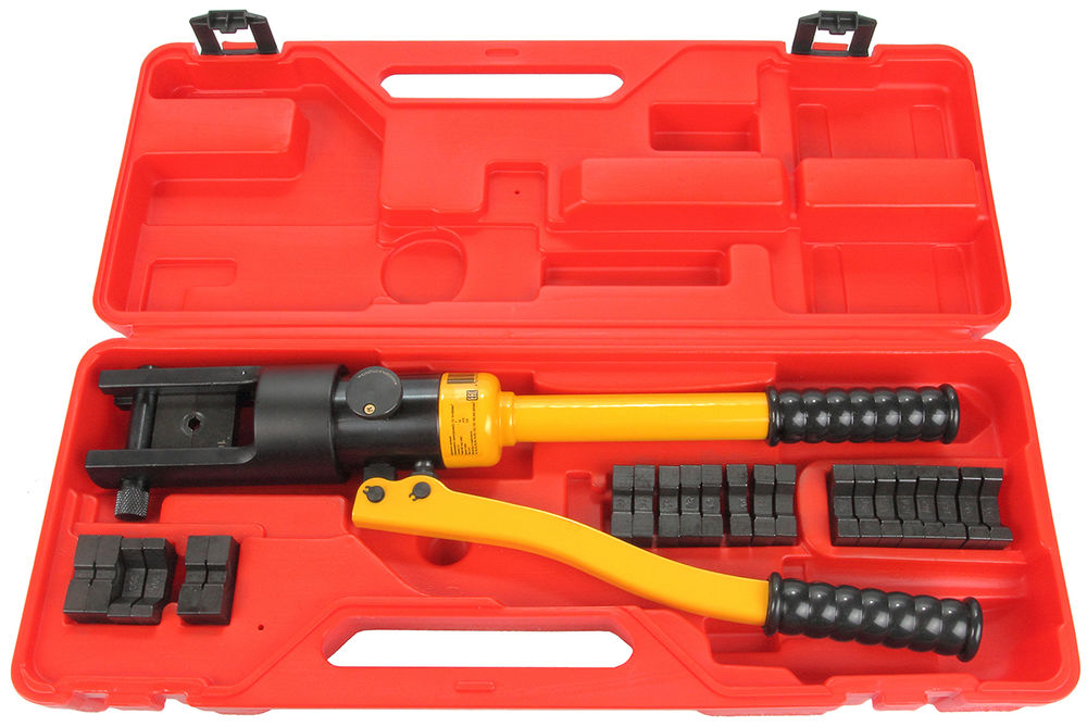 Пресс для обжима клемм гидравлический 300 мм? 9 т ручной ТЕХРИМ 812515-18