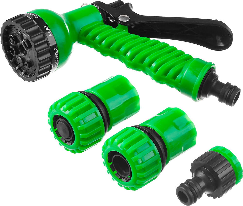 Поливочный набор 3/4, фурнитура, пистолет с 7 режимами РОСТОК НП-34 427369