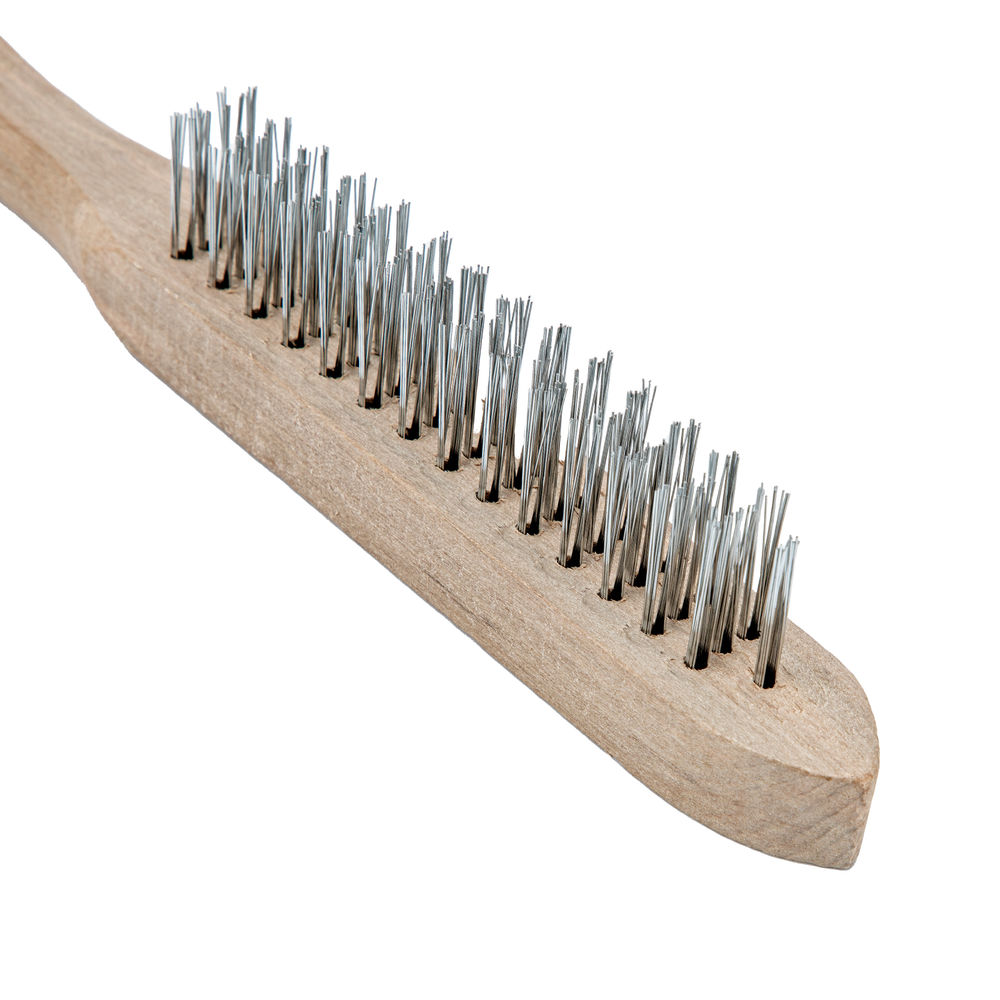 Щетка трехрядная металлическая с деревянной ручкой Sparta (748205)