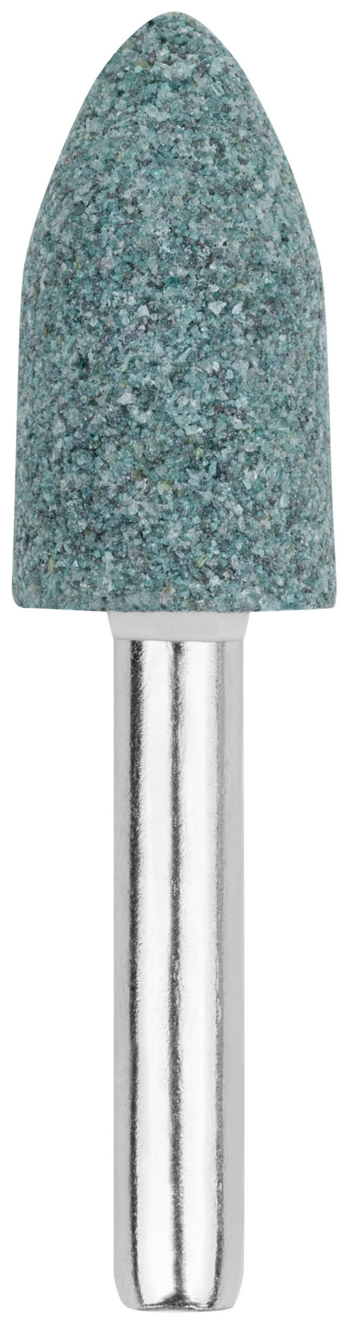 Шарошка абразивная ( по камню, мрамору, кафелю), хвостовик 6 мм, цилиндр с остр.наконечник. 14 х 25 мм (36980)