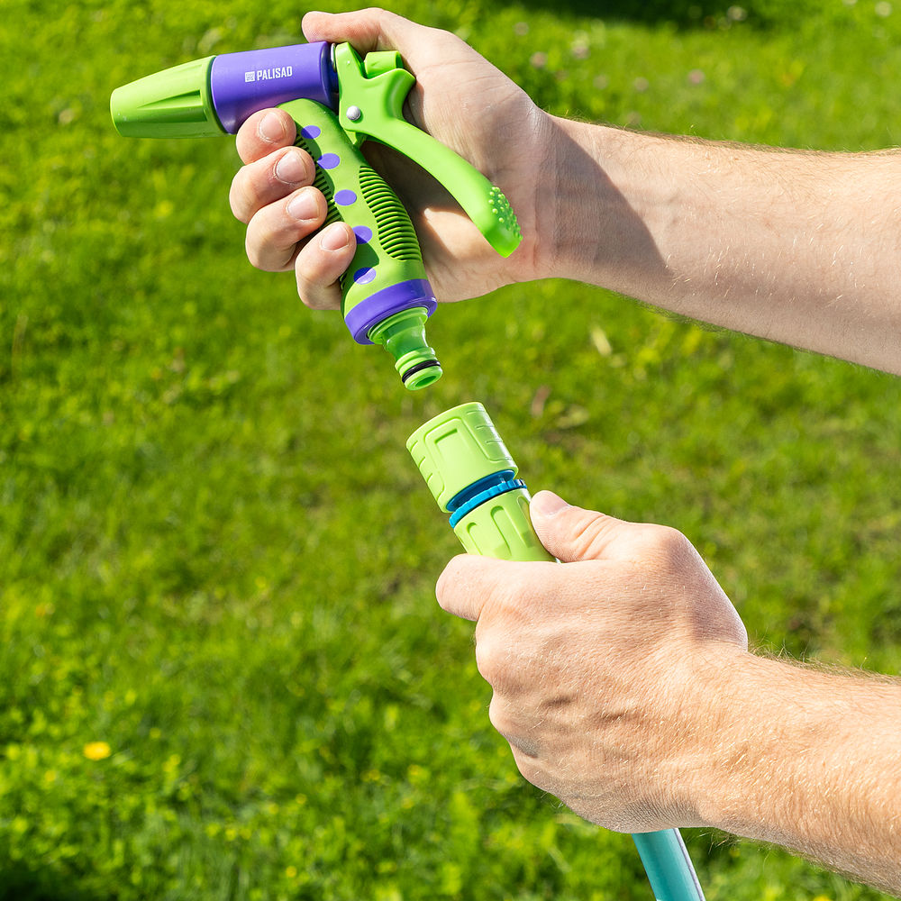 Шланг 4 слойный поливочный 1/2, 50 м Мята, LUXE Palisad (67663)