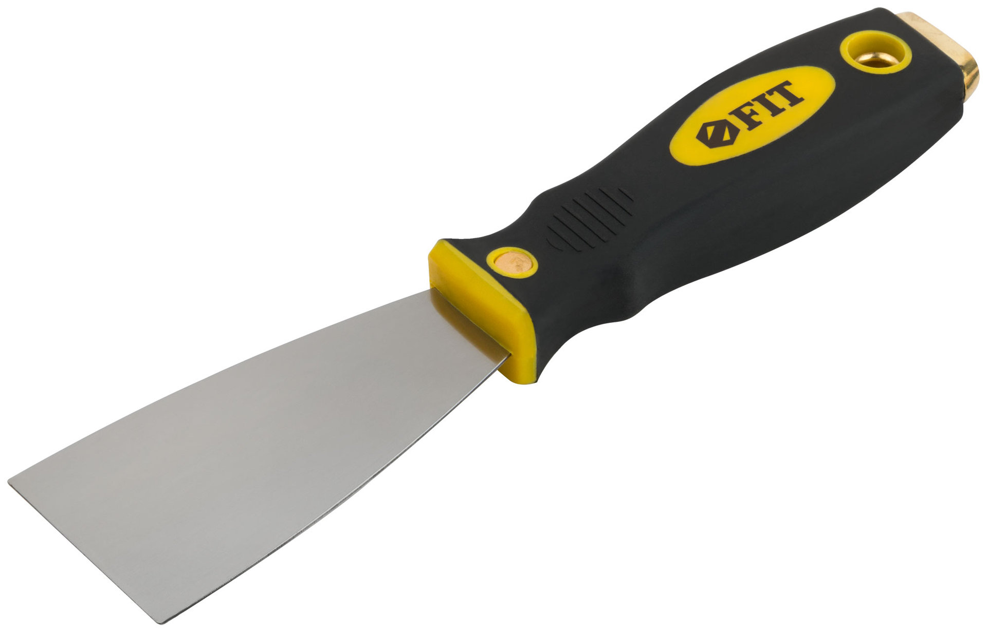 Шпатель для удаления ржавчины Профи, толщ. лезвия 1 мм, двухкомп.ручка с метал.бойком 2 (50 мм) (06672)