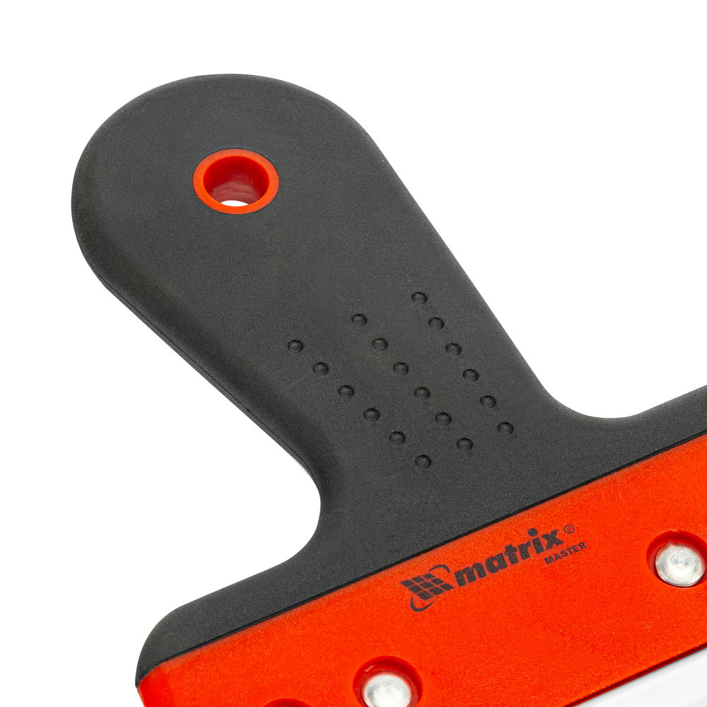 Шпатель фасадный из нержавеющей стали, 200 мм, узкое полотно, двухкомпонентная ручка Matrix (85513)