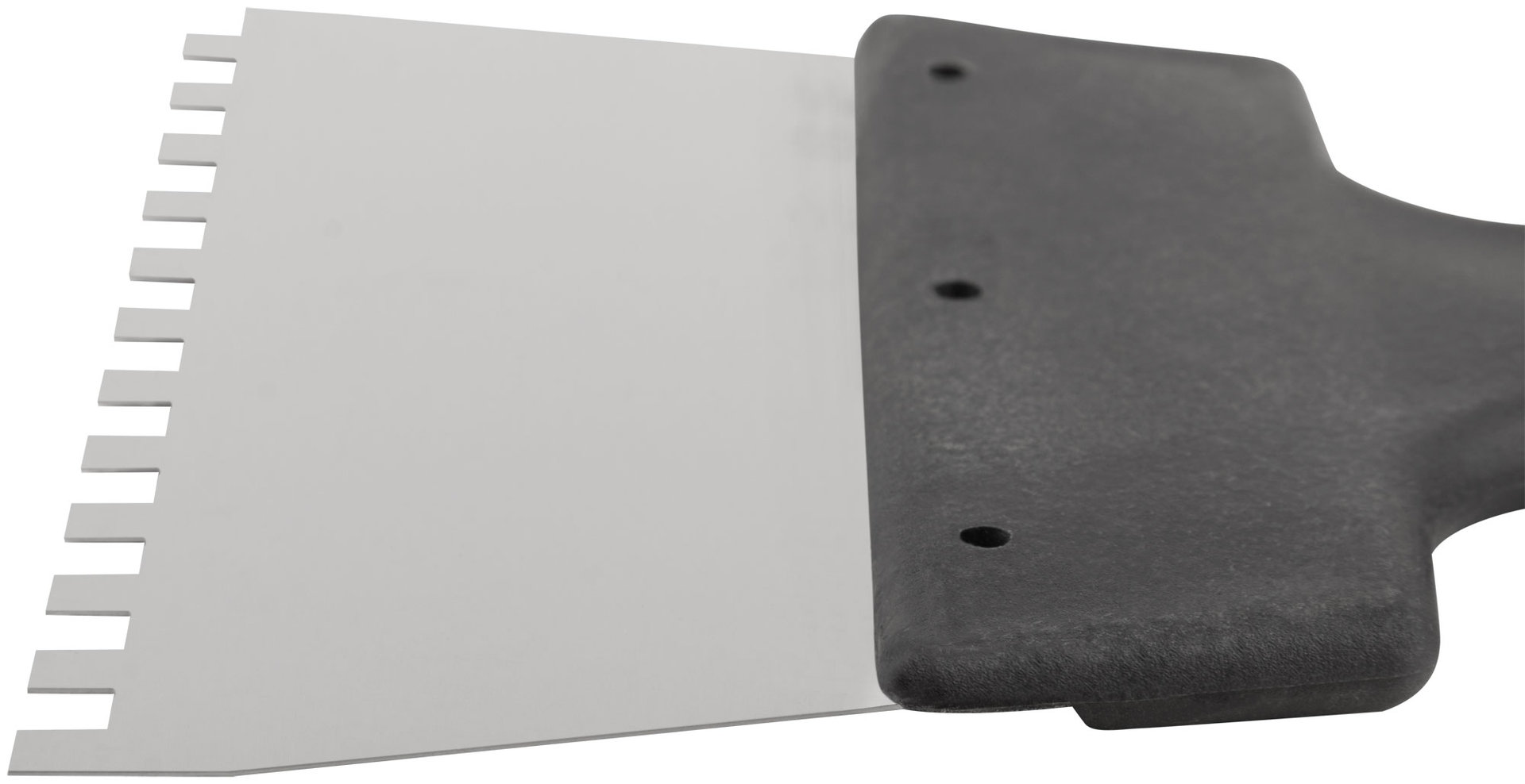 Шпатель фасадный нержавеющий зубчатый 150 мм / зуб 6 мм (06601)