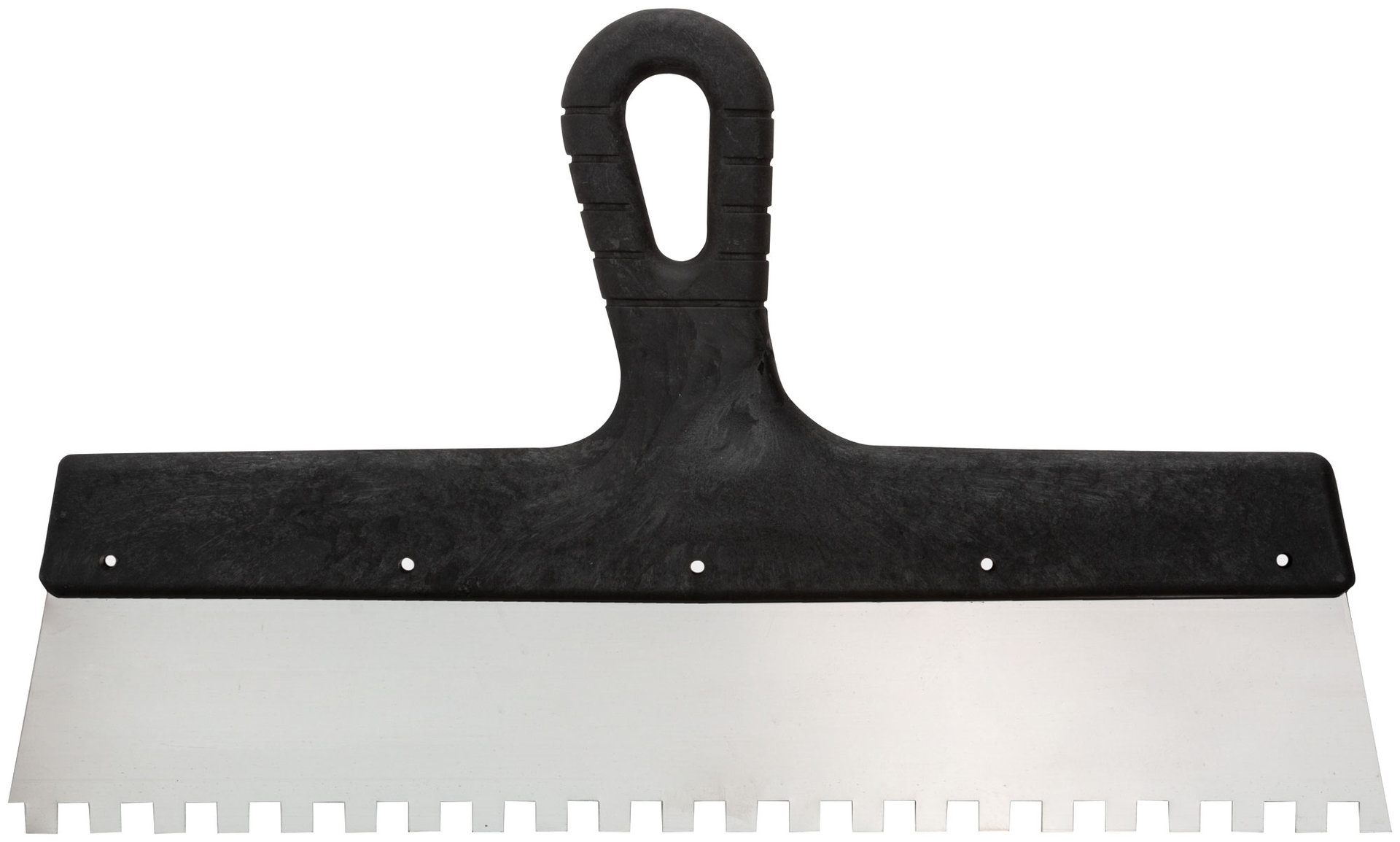 Шпатель зубчатый, 8х8 мм, нержавеющая сталь, пластиковая ручка, 350 мм (30-2357)