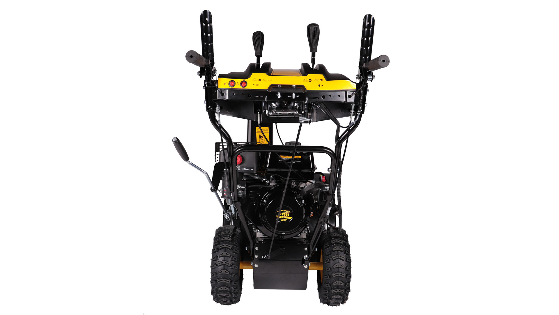 Снегоотбрасыватель CHAMPION ST861 (8лс 61см 6F/2R колеса 6л 85кг эл.стартер,фара, обогрев) (ST861)