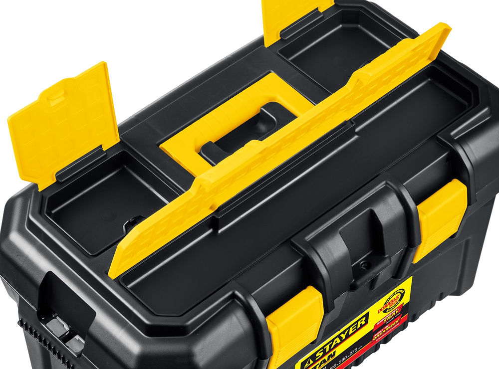 Ящик пластиковый для инструментов 490 x 290 x 270 мм, (19) TITAN-19 STAYER 38016-19