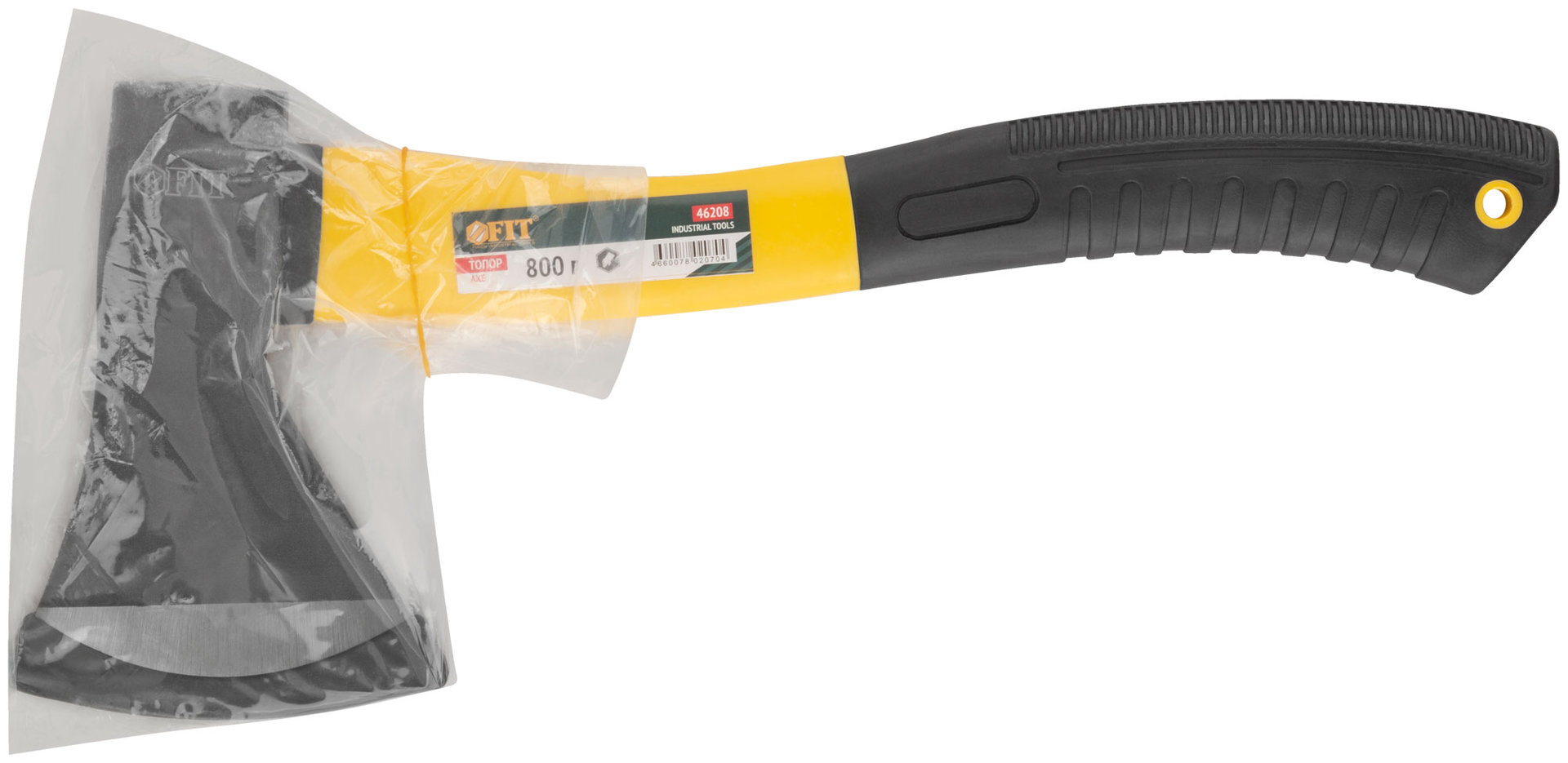 Топор кованая усиленная сталь, усиленная фиберглассовая ручка 800 гр.