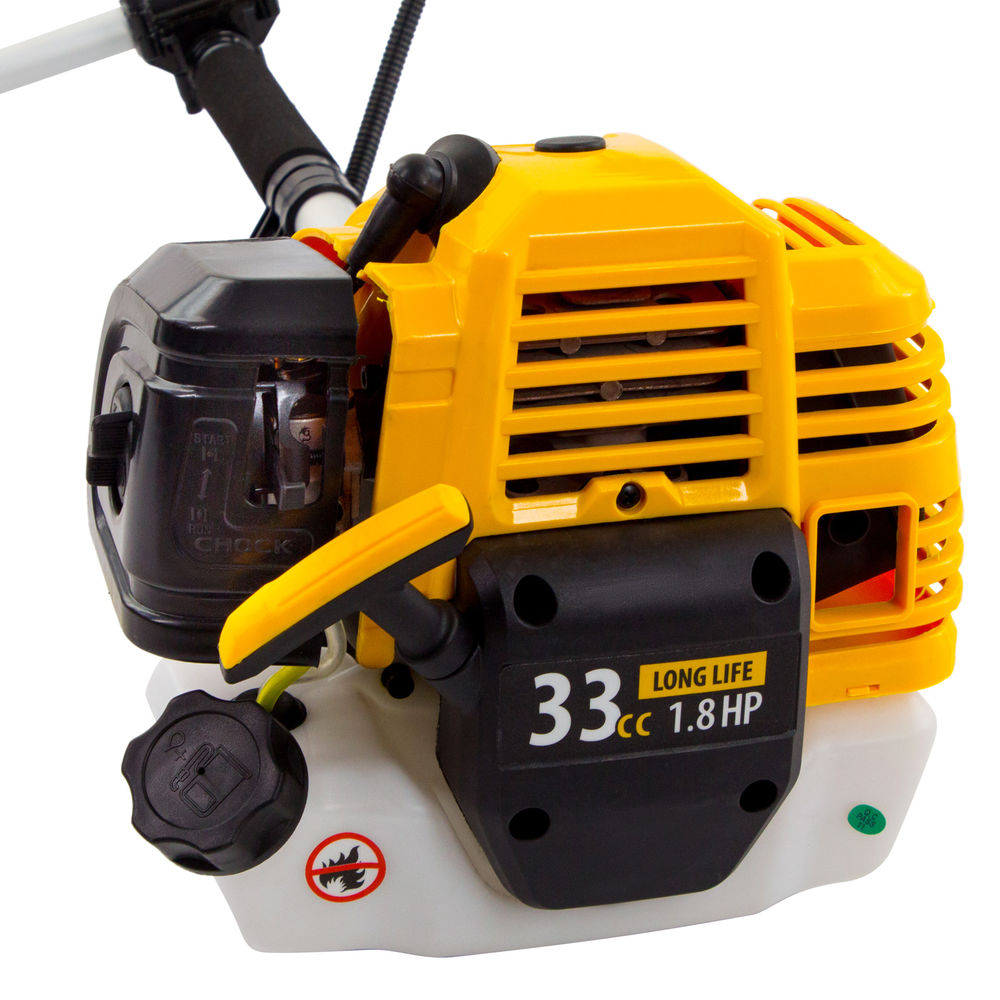 Триммер бензиновый DT 33S, 33 см3, 1.8 л. с, разъемная штанга, состоит из 2 частей Denzel (96223)