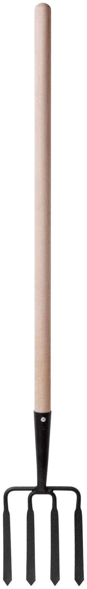 Вилы 4-х рогие копальные с деревянным черенком 190х220х1320 мм (76990)