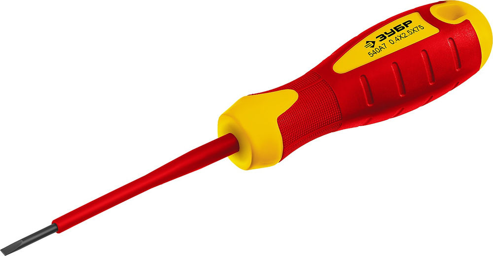 Отвертка диэлектрическая Профессионал ЗУБР 25261-2.5-075